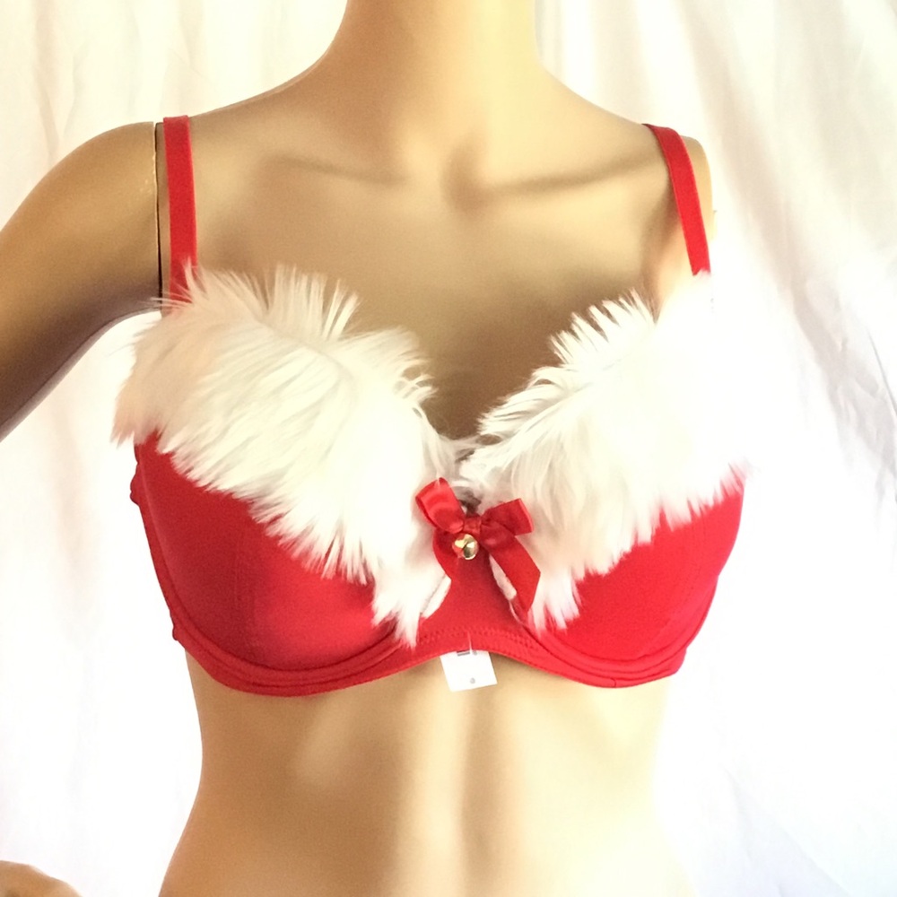 Adore Me Claussa Supportive Demi Push Up Holiday Bra NWT